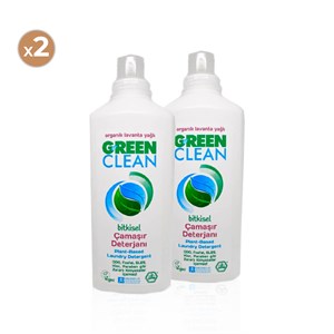 Green Clean Bitkisel Çamaşır Deterjanı 1000 ml (2'li Paket)