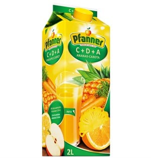 Pfanner C + D + A Ananas Havuç Meyve Suyu 2 Lt
